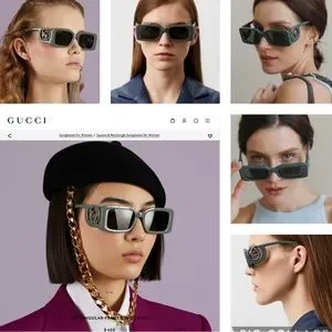 Gucci | Accessories | Gucci 223 Rectangle In A Smoke Green 